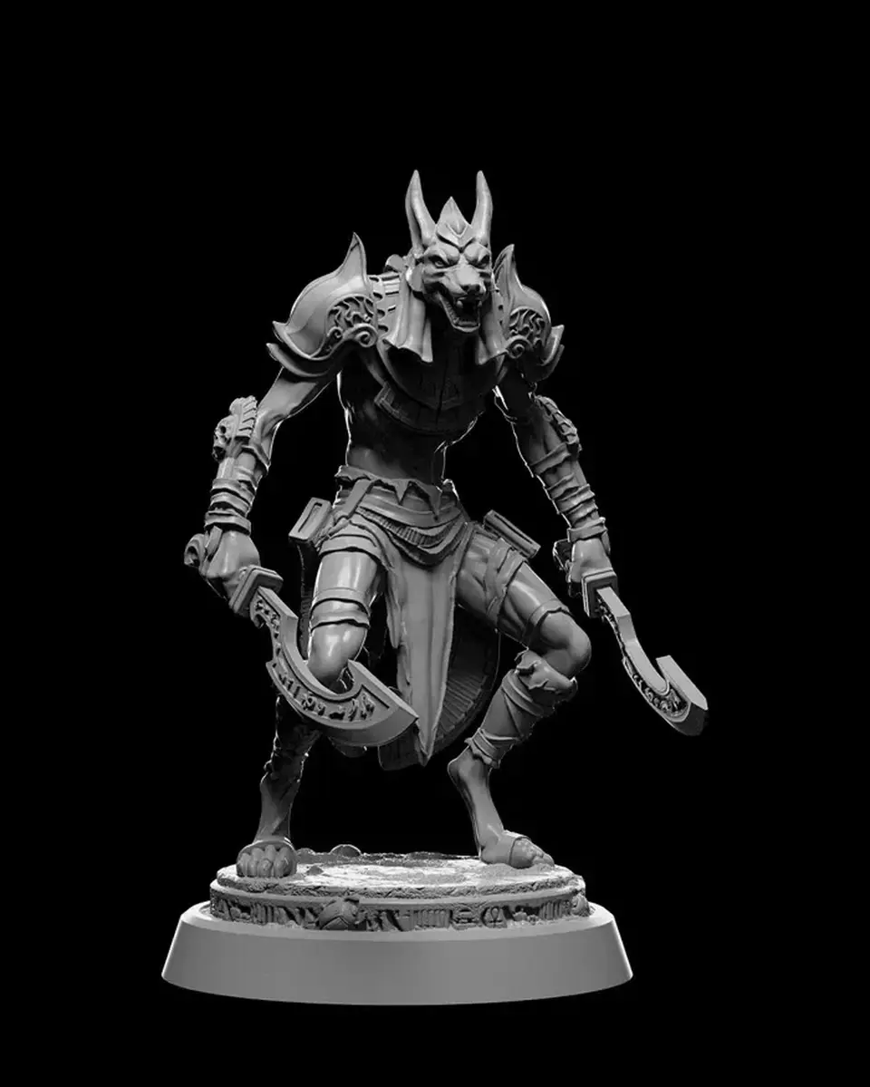 Jackal Warrior with Swords
